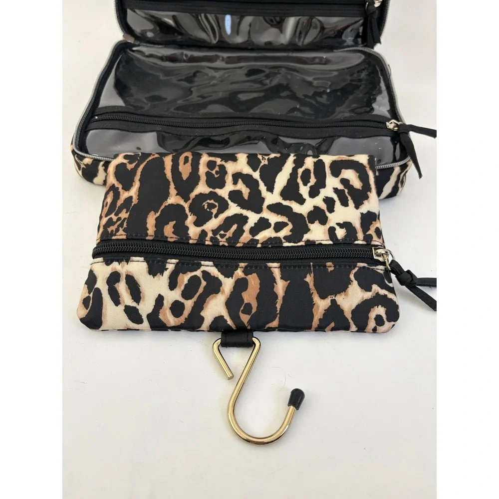 VICTORIA'S SECRET Bag Leopard Hanging Train Travel Case Cheetah Jetsetter Y2K